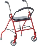Drive 1239RD Two Wheeled Foldable Rollator Walker With Seat - Red. Fixed Price $51.25.