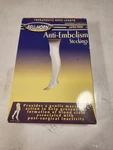 Anti Embolism Bell-horn Stockings 18 Mmhg Compression Closed Toe White X- Large. Fixed Price $10.00.