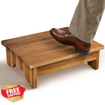 Tinamo 5" Acacia Wood Step Stool No Assembly Small Bed Handicap Elderly. Fixed Price $55.98.