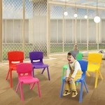 6-PACK Stackable Kids School Chairs, Durable Plastic Classroom Seating. Fixed Price $90.43.