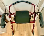 Guardian Medline Rose Rolling Walker With Seat. Mds 86850E.. Fixed Price $125.00.