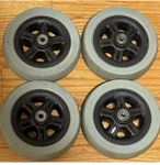 Set Of Caster Wheels For The Quantum & Jazzy 614 / Hd Power Wheelchairs. Fixed Price $129.00.