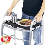 Vive Walker Tray With Cup Holder Black Adult Mobility. Fixed Price $34.99.