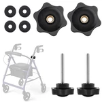 Jerbor 2 Pack Replacement Arm Adjustment Knobs For Rollators Walker Black. Fixed Price $13.15.