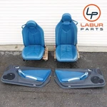 R171 05-11 Mercedes Slk Class Front Right & Left Side Seat Door Panel Set Blue. Fixed Price $939.99.