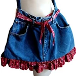 True Vintage Shoulder Bag Purse Lee Denim Jeans Granny Cottage 1980'S 1OF1. Fixed Price $25.00.