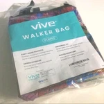 Vive Purple Floral Bag Wheelchair Walker Rollator Adjustable Storage Zip Pockets. Fixed Price $12.77.