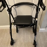 Mckesson Rollator 4-WHEEL Foldable Adjustable Height Seat Storage Bag Black. Fixed Price $37.50.
