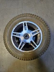 Used Pride Jazzy 614/ Hd 3.00X8 Flat Free Drive Wheel Assembly. Fixed Price $56.25.