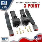 Universal Black Three Point Retractable Seat Belt 2 Pack Lap Shoulder. Fixed Price $44.99.