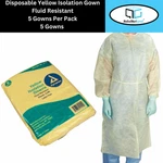 Dynarex Disposable Isolation Yellow Gowns MS-89540. Fixed Price $8.32.