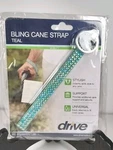 Drive Bling Walking Cane Wrist Strap For Support Teal. Fixed Price $7.99.