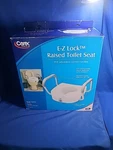 Carex E-z Lock Raised Toilet Seat With Removable Or Adjustable Handles 5 Inch. Fixed Price $45.99.