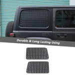 Black Rear Side Window Glass Aluminum Cover Sticker For Jeep Wrangler Jlu 18+. Fixed Price $107.99.