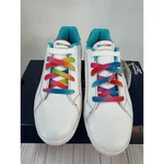 Reebok Royal Complete Cln 2.0 Women Tennis Shoes White Rainbow Laces Size 6.5. Fixed Price $42.75.
