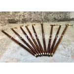 Lot Of 9 Brass Handle Wooden Walking Canes Antique Style Gentlemen Gift Set. Fixed Price $330.59.
