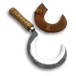 Hand-forged Sickle Carbon Steel, Ash Handle, Gardening Essential.. Fixed Price $65.56.