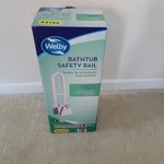 Welby Bathtub Safety Rail # 43194, Rubbe Padded Clamps, Two Handle Position.. Fixed Price $14.98.