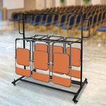 84 Chairs Folding Cart Heavy Duty Mobile Stackable Table Dolly. Fixed Price $220.87.