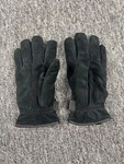 Isotoner Aris 115 Leather Gloves Women Medium Black Suede Faux Fur Insolated. Fixed Price $19.99.