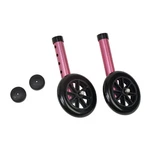 Mabis Walker Wheels With Glide Caps, Pink, One Pair. Fixed Price $34.29.