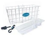 Bundle: Premium Wire Basket Kit With 2 Aluminum J Hooks For Walkers. Fixed Price $34.99.