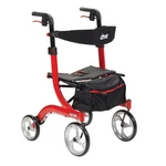 Drive Nitro Euro Style Rollator Walker 300 Lbs. Aluminum Red RTL10266. Fixed Price $238.50.