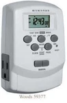 Woods 59377 Also 49377 Digital 7-DAY Lamp/appliance Timer With 2 Outlets. Fixed Price $45.90.