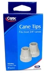 Carex Gray Tips Fits All Standard Canes & Crutches 3/4" Pack Of 2. Fixed Price $9.42.
