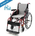 Karman S-115 Ergonomic Ultra Lightweight Manual Wheelchair, Rose Red, 16".... Fixed Price $665.00.