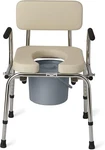 Padded Luxury Drop Arm Commode. Fixed Price $60.00.