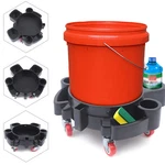 Heavy Duty Auto Drive Durable Bucket Dolly Mop Wash Drum Cart Rolling. Fixed Price $41.14.