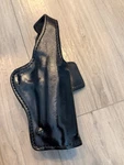 Don Hume H738 26B High Ride Black Leather Gun Holster Ber 96 Db. Fixed Price $21.95.