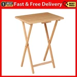 Mainstays Folding Tv Tray Dinner Portable Desk Natural 19 X 15 26. Fixed Price $20.99.