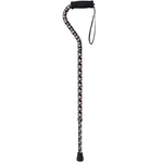 Walking Cane Pink Floral Foam Grip Offset Handle Adjustable Aluminum Sturdy. Fixed Price $17.66.