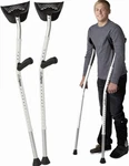 Mobilegs Ultra A300 Universal Crutches Comfortable 300LBS Max White 4'9"- 6'4". Fixed Price $150.00.