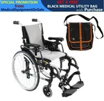 Karman S-ERGO305 Ultra Lightweight Ergonomic Wheelchairs 16"W X 17"D Seat Silver. Fixed Price $760.00.