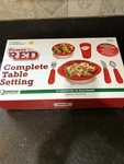 Essential Medical Supply Power Of Red Complete Table Setting For Alzheimers New. Fixed Price $35.00.