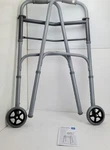 Medline Junior 2-BUTTON Folding Walker With 5" Wheels, EACH-MDS86410JW54H. Fixed Price $19.99.