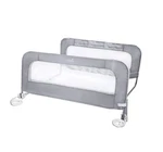 Summer Double Safety Bedrail, Gray, Metal And Fabric Set For Toddlers,. Fixed Price $30.00.