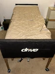 Drive Medical Delta Ultra Light Full Electric Bed With Mattress And Rails. Fixed Price $450.00.