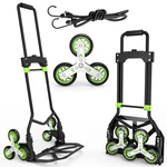 Stair Climbing Dolly 220LB Heavy Duty Folding Cart Telescoping Handle Black. Fixed Price $114.99.