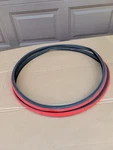 ( Pair ) Primo "PR1MO" Inch 25X590 Wire Bead Tire 26" X1" Red / Black. Fixed Price $25.19.