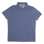 Tommy Hilfiger Mens Blue Short Sleeve Plain Polo Shirt Cotton Blend Casual. Fixed Price $30.96.