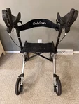 Oasisspace All Terrain Pneumatic Rollator Walker With Seat Aluminum Wheel Brakes. Fixed Price $150.00.