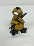Bear Foots Beaver - Sassy Mini Figurine By Jeff Fleming Big Sky Carvers. Fixed Price $19.99.