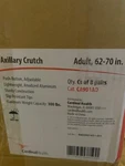(case Of 8 - Pair) Cardinal Health Push Button Axillary Crutch Adjustable, Adult. Fixed Price $148.80.