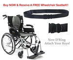 Karman Aluminum Ergoflight Ultra Lightweight Manual Wheelchair S-2512F16SS. Fixed Price $870.00.
