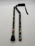 Drive Medical Offset Handle Walking Cane Adjustable Floral 300 Lb Spring. Fixed Price $19.99.