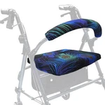 Crutcheze Rollator Seat And Backrest Fabric Cover Set, Not Padded, Stretch Fit. Fixed Price $19.99.